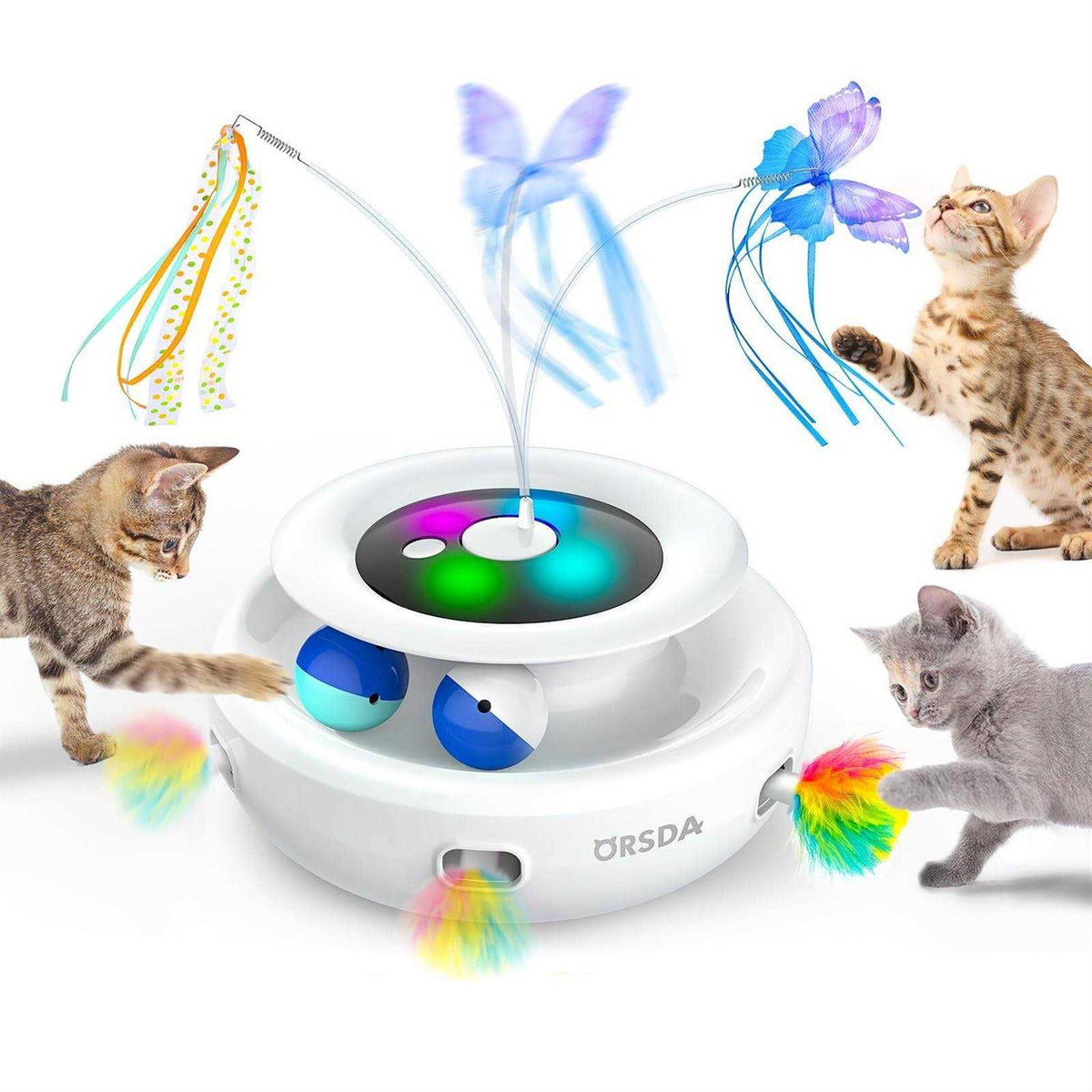 3-in-1 Rechargeable Interactive Cat Toys S8213