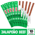 Jalapeno Beef Jerky Sticks 10ct 1.15oz X6554
