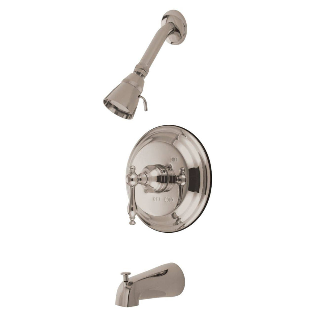 Brushed Nickel Tub and Shower Faucet A36873