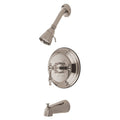 Brushed Nickel Tub and Shower Faucet A36873