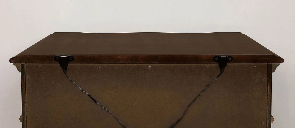 Brown Cherry Solid Wood 3-Drawers Nightstand Z110