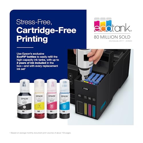 White Wireless All-in-One Supertank Printer with Scan, Copy and Auto 2-sided Printing Q557564