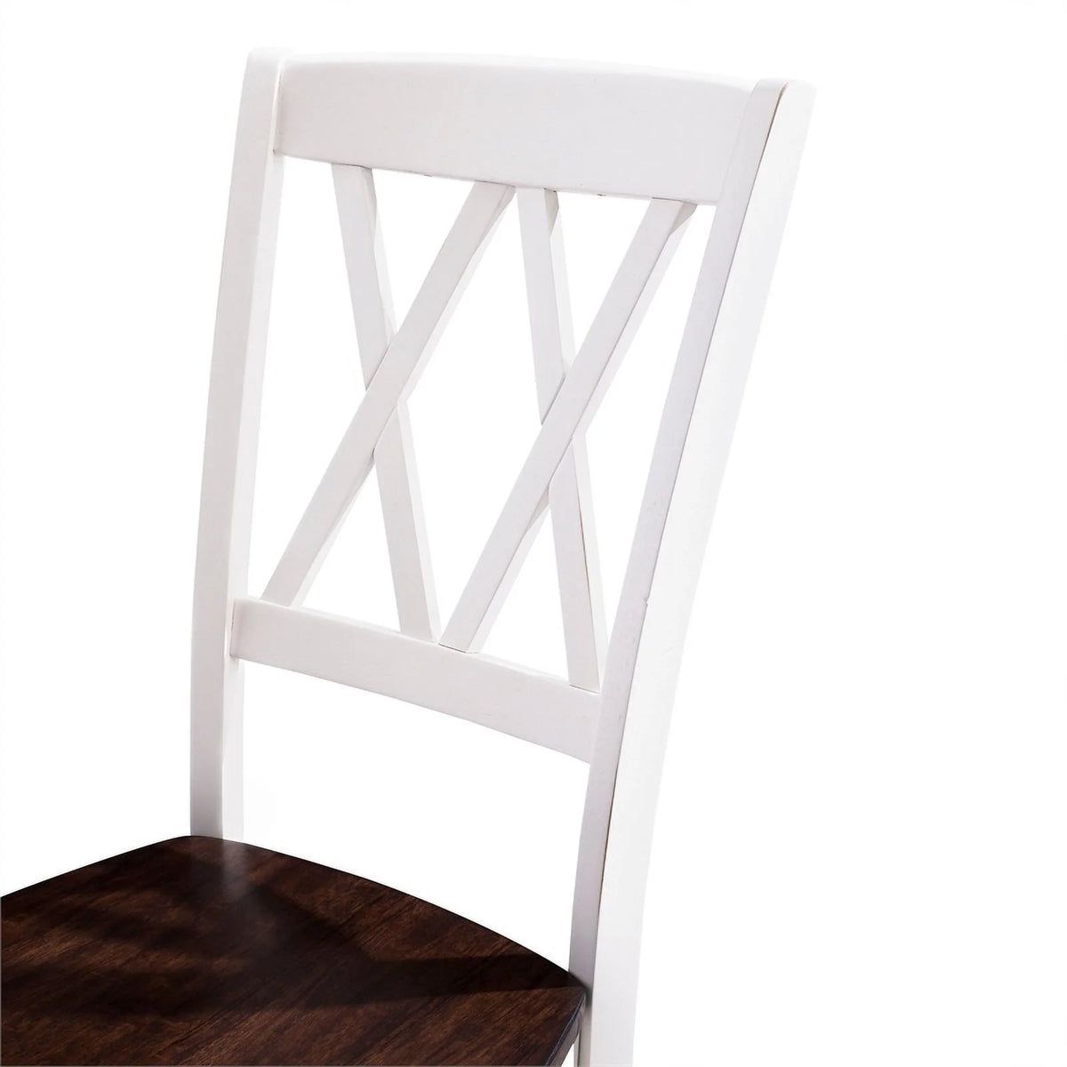 White Wood Dining Chair Set of 4 D192