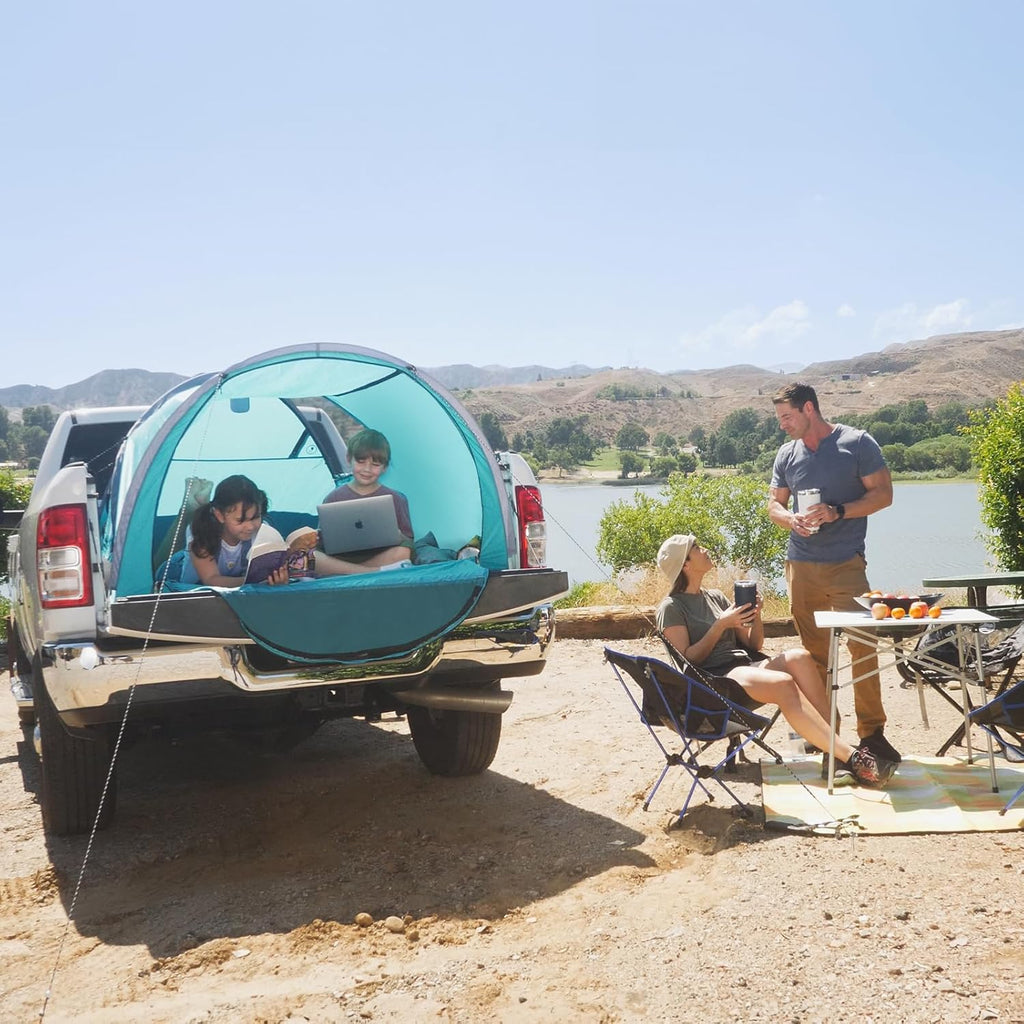 Truck Bed Tent - Waterproof Double Layer Pop Up Tent for 5.5-8 Ft Pickup Truck Bed K9973