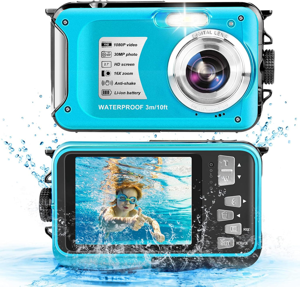 1080P Full HD 30MP 16X Zoom Waterproof Digital Camera Z87207
