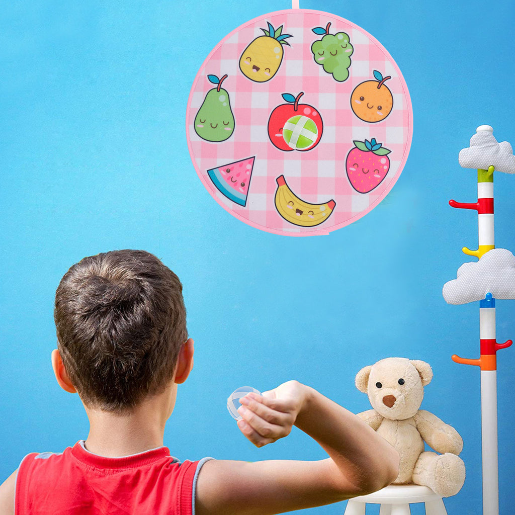 Fruit Pattern Dart Board Set Throwing Game Toy P68147