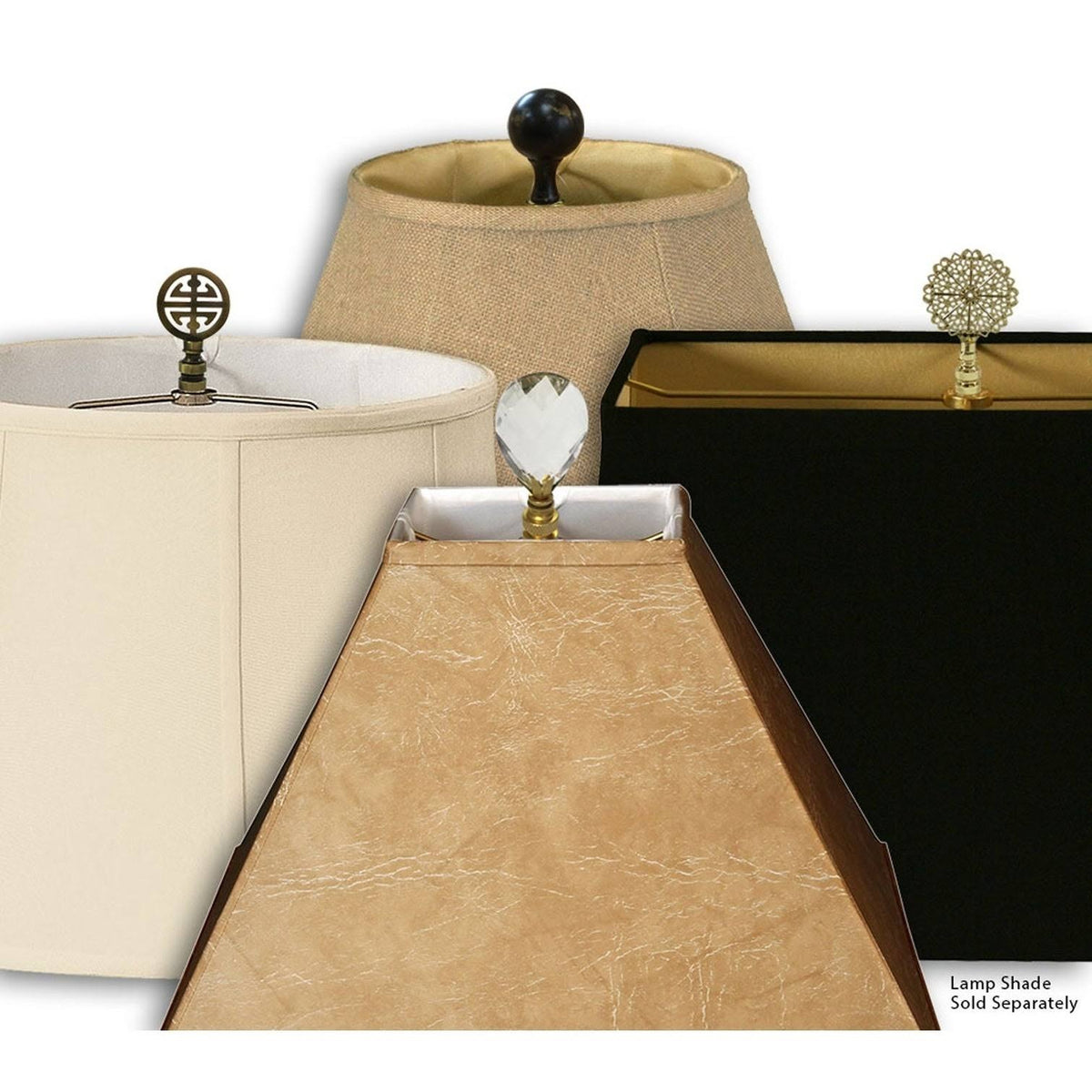 White Square Cut Corner Bell Lamp Shade Q417966