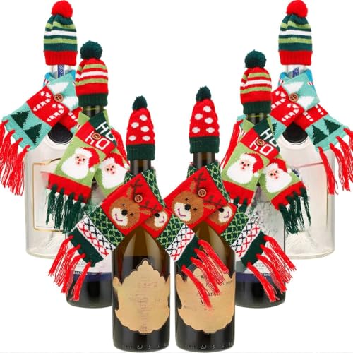 Christmas Wine Bottle Cover 6 Sets S53551