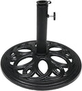 Black 18-Inch Cast Iron Umbrella Base Stand A49429