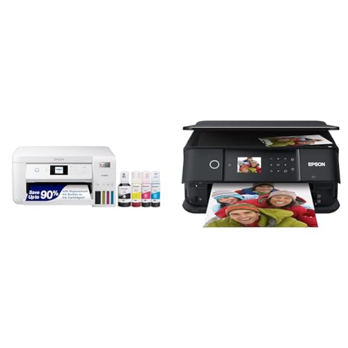 White Wireless All-in-One Supertank Printer with Scan, Copy and Auto 2-sided Printing Q557564