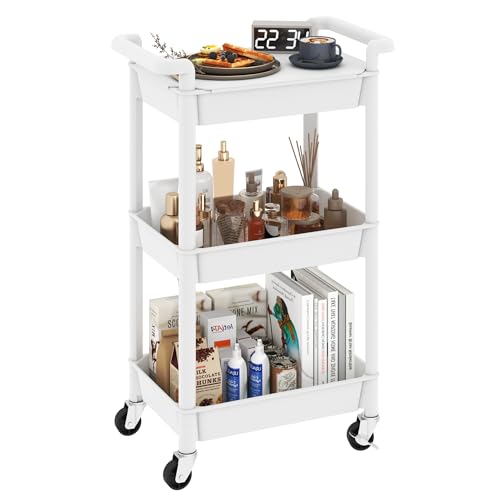 3-Tier Rolling Utility Cart with Lockable Casters Z88963
