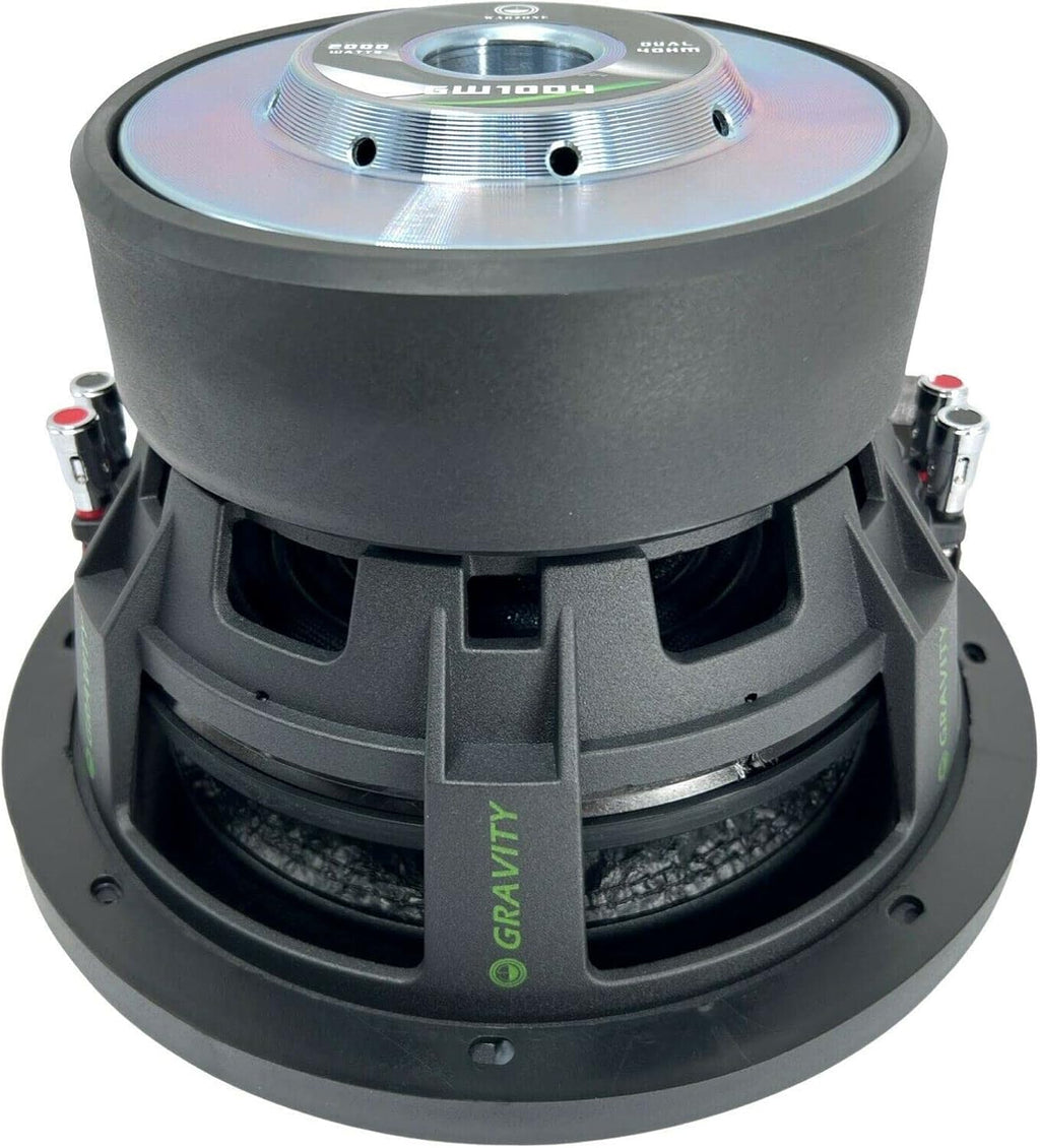 2X Gravity 10 Inch 2000 Watt Car Audio Subwoofer Pair 4 Ohm DVC L54011