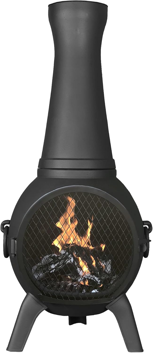 Outdoor Wood Burning Chiminea Fireplace J224593