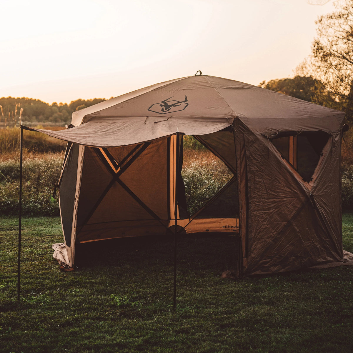 12x12ft 6 Side 8 Person Pop Up Gazebo Tent R981