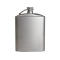 Titanium Flask Hip Flagon with Screw Clip Ultralight Hydration Flat Bottle with Ti Funnel U34737