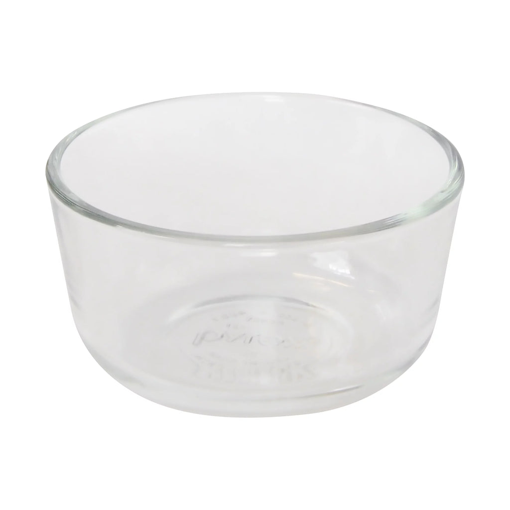 1-Cup Clear Round Glass Food Storage Bowl with Lid 6-Pack X468