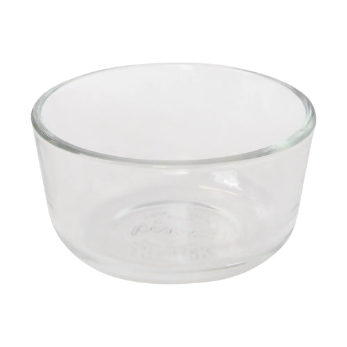1-Cup Clear Round Glass Food Storage Bowl with Lid 6-Pack X468
