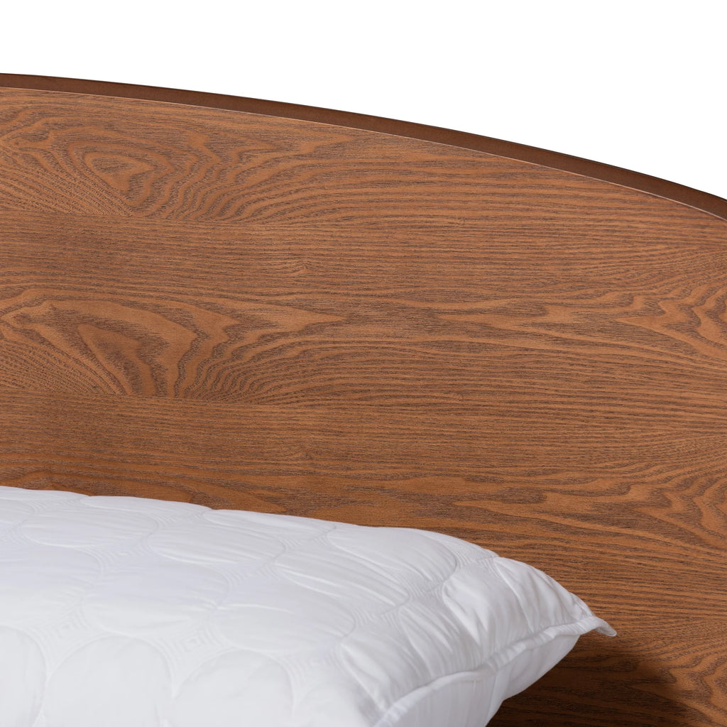 Walnut Brown Full Platform Bed L71458