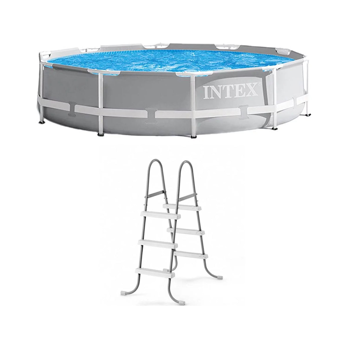 10' x 30 Above Ground Swimming Pool with Filter Pump & Ladder X665041