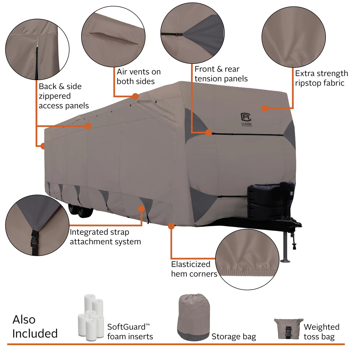 Travel Trailer Cover, 27-30 ft K10480
