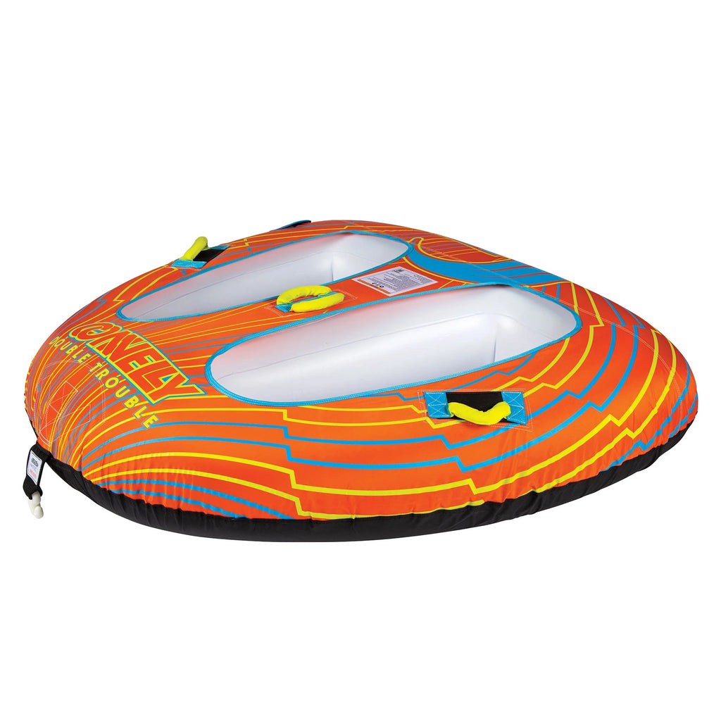 Orange 2 Rider Inflatable Towable Inner Tube L28281