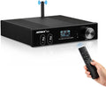Bluetooth 5.0 Power Amplifier 120Wx2 Stereo 2.1 CH Class D Amp with Remote W800