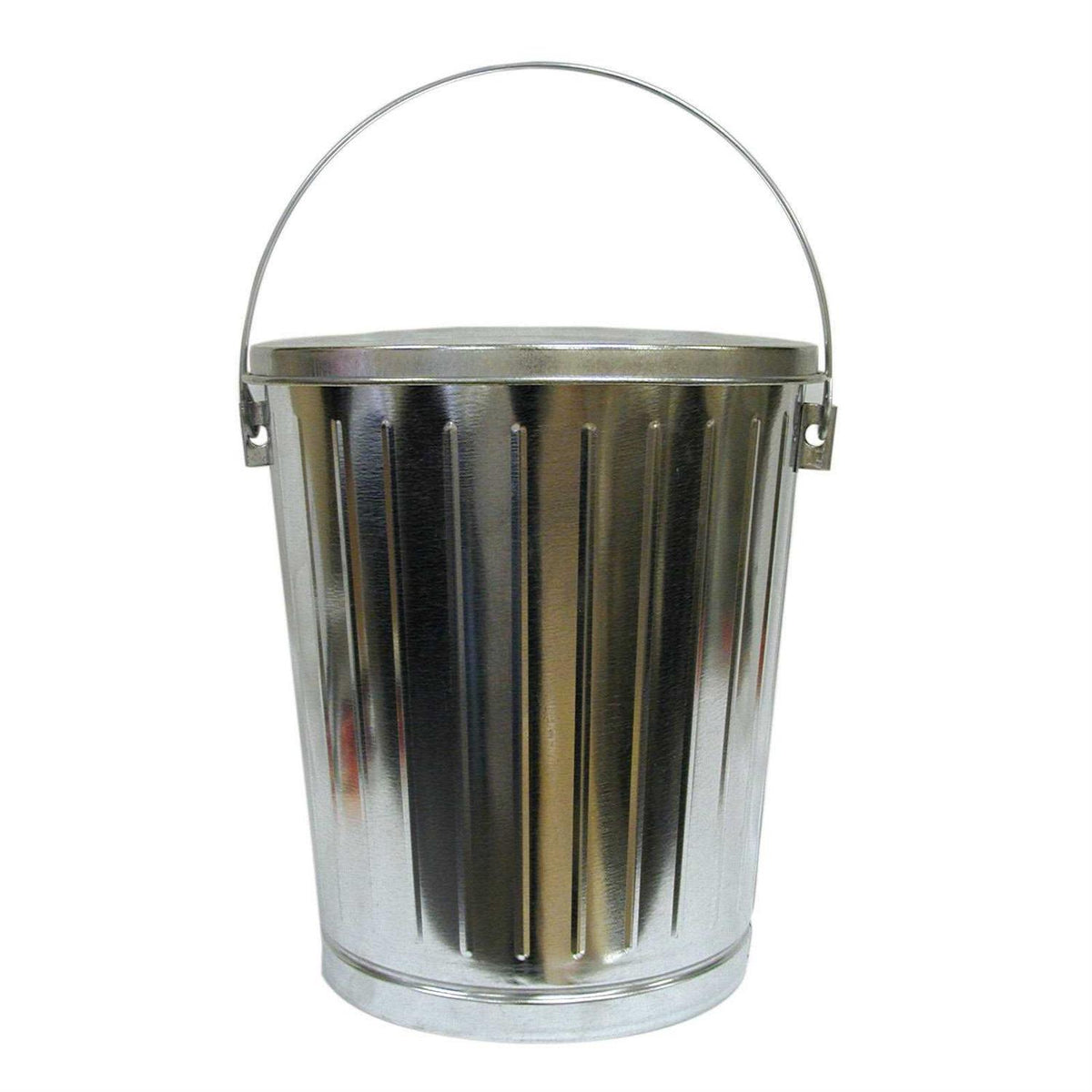 Galvanized Steel Seed Can with Lid O40505