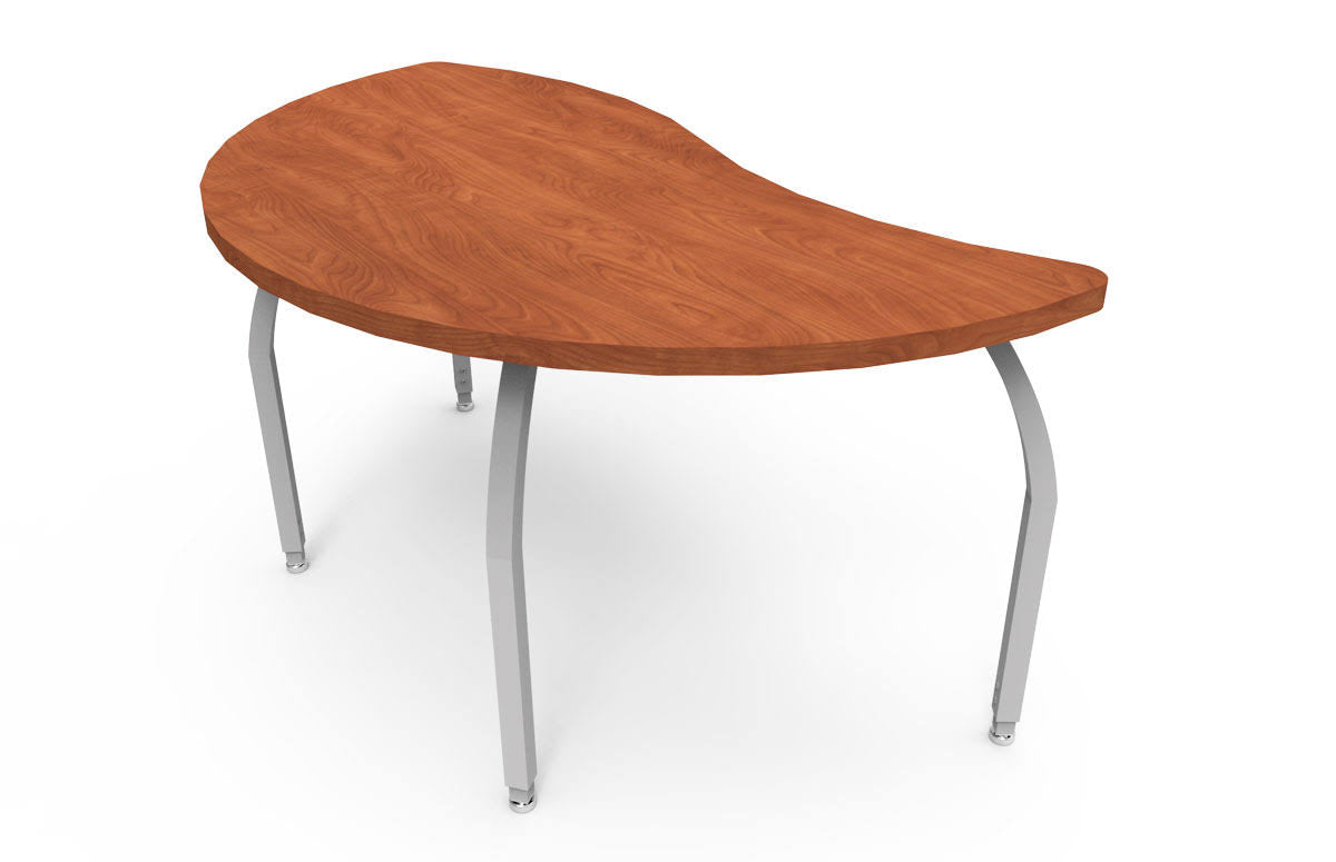 American Cherry Laminate Table with 4 Junior Adjustable Silver Legs R3569