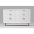 White 6 Drawer Dresser F7302