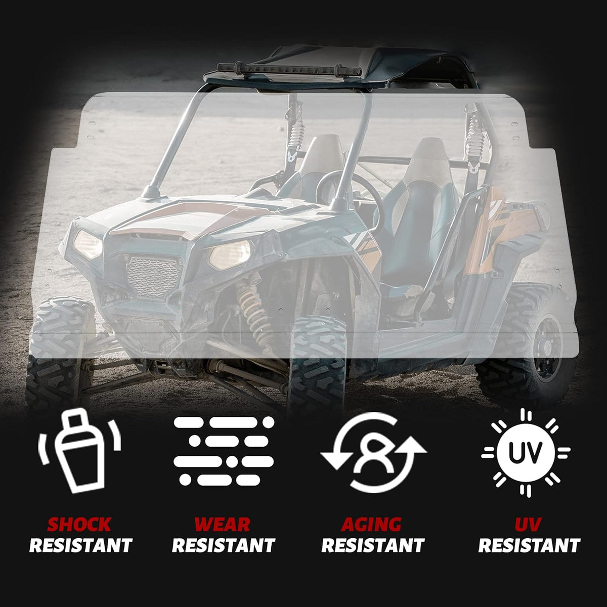 Clear 3-in-1 Windshield O34554