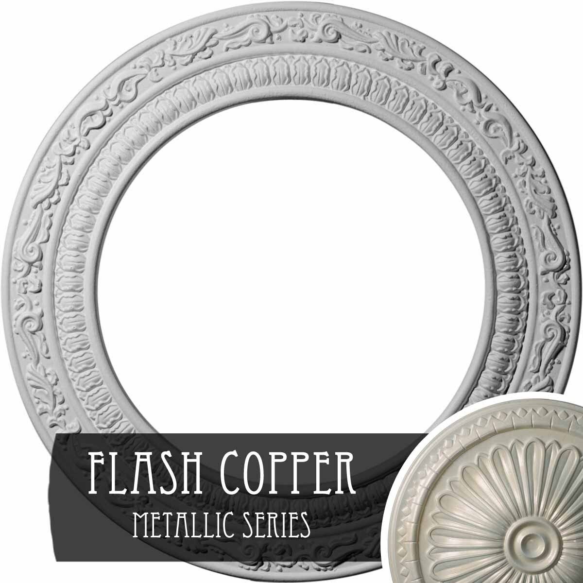 Hand-Painted Flash Copper Ceiling Medallion Y26087
