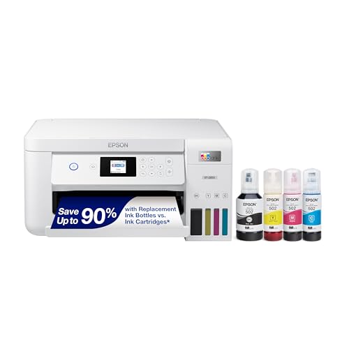 White Wireless All-in-One Supertank Printer with Scan, Copy and Auto 2-sided Printing Q557564