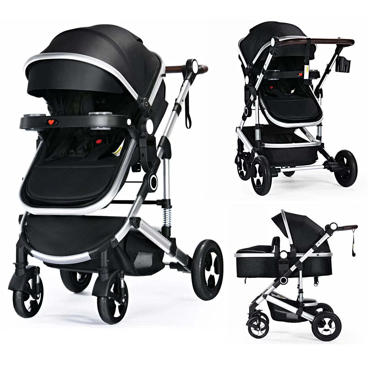 3 in 1 Convertible Newborn Bassinet Stroller U387