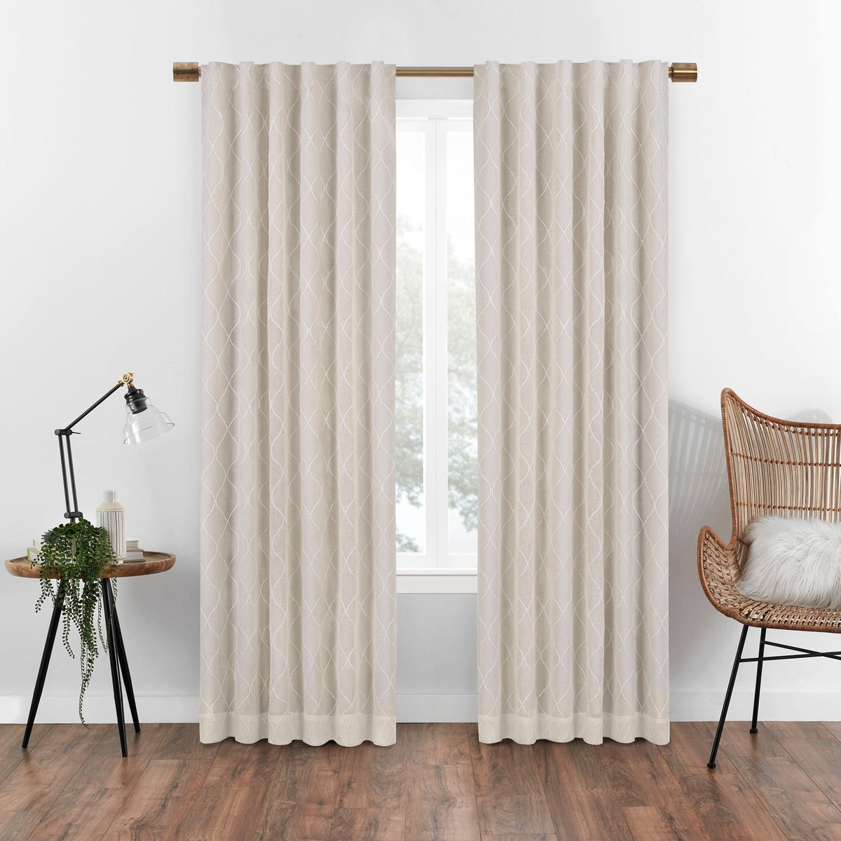 63 Inches Linen Blackout Window Panel S965479