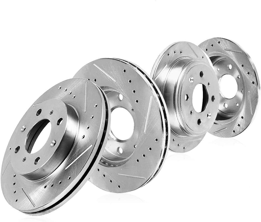Drilled Slotted 4 Lug Rotors S845