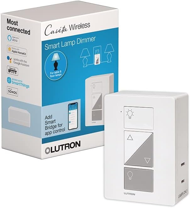 White Smart Lighting Lamp Dimmer and Remote Kit L742
