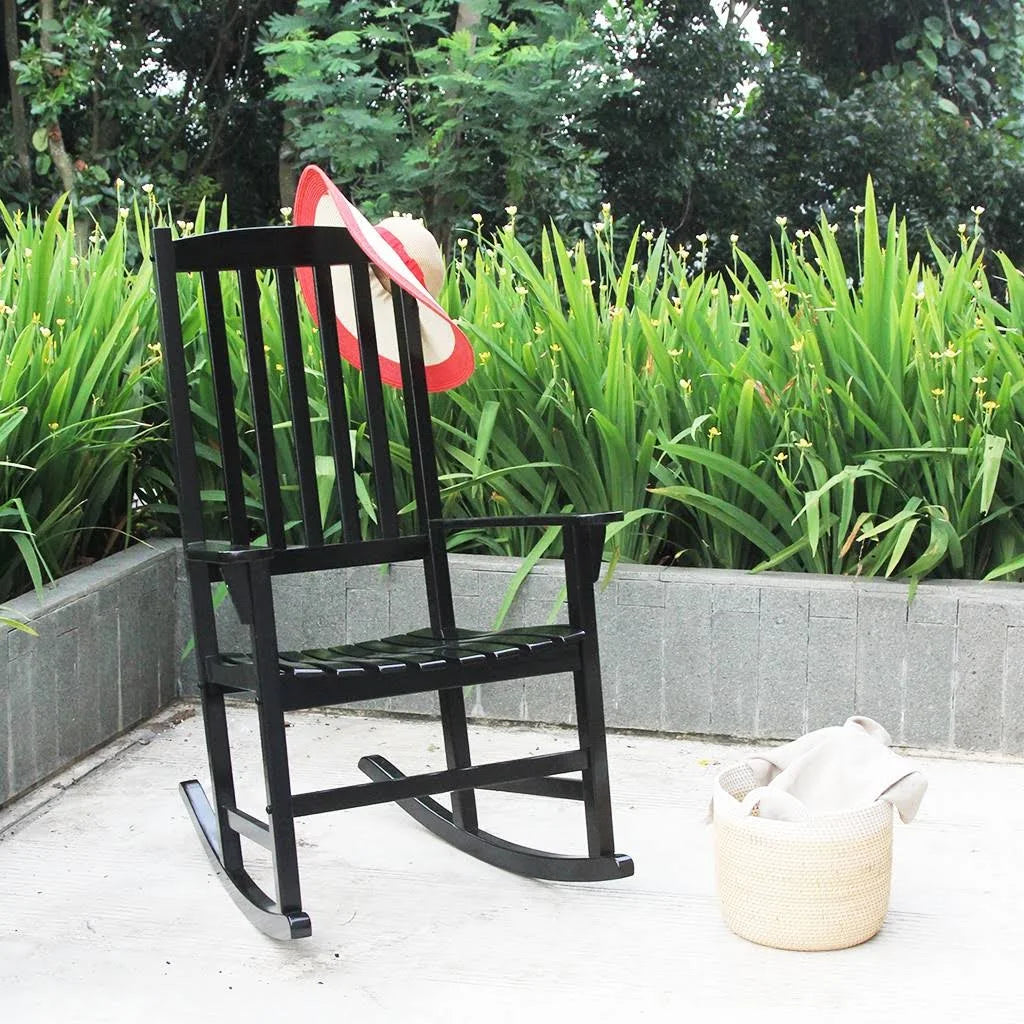 Black Patio Rocking Chair J6145