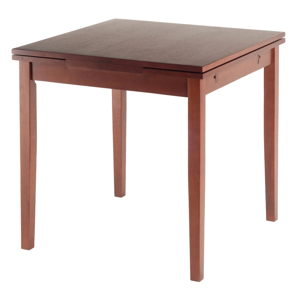 5 Pc Extendable Table & 4 Ladder Back Chairs Walnut Finish X688