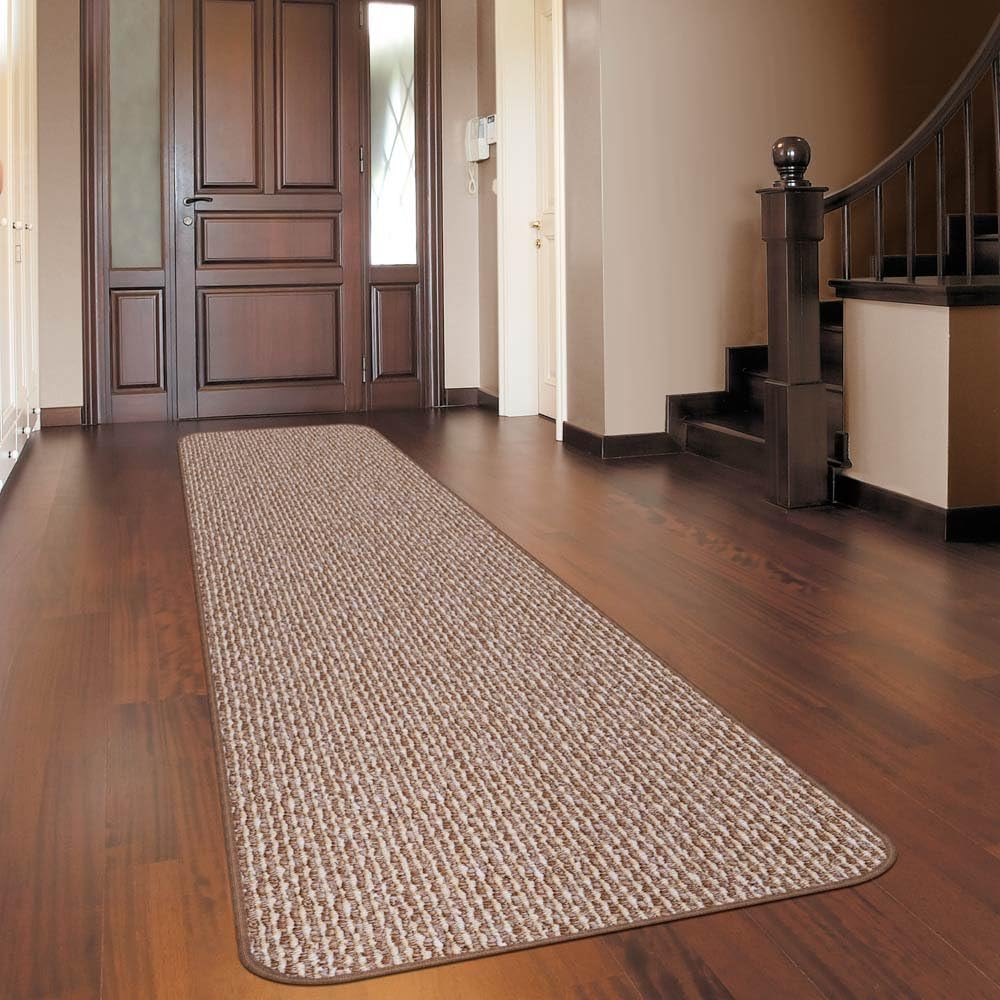 Skid-Resistant Carpet Runner Praline Brown 10 Feet X 36 Inches Q951