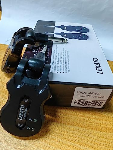 Black 5.8 Wireless Guitar Transmitter Receiver 4 Channels X314240