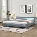 Faux Leather Upholstered King Size Bed Frame O80965
