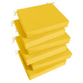 Set of 4 Water Resistant Square Corner Outdoor Chair Cushions C267314