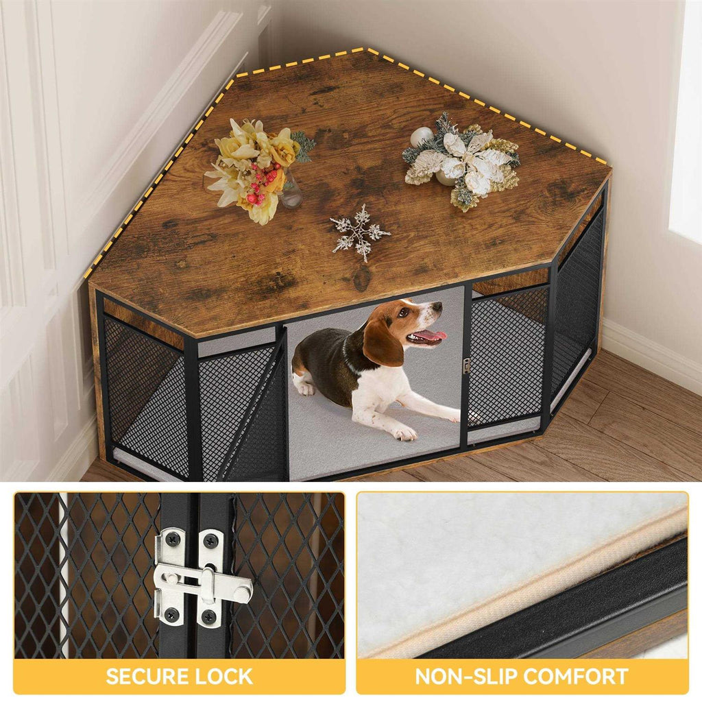 43.7-inch Wooden Dog Crate Furniture B877