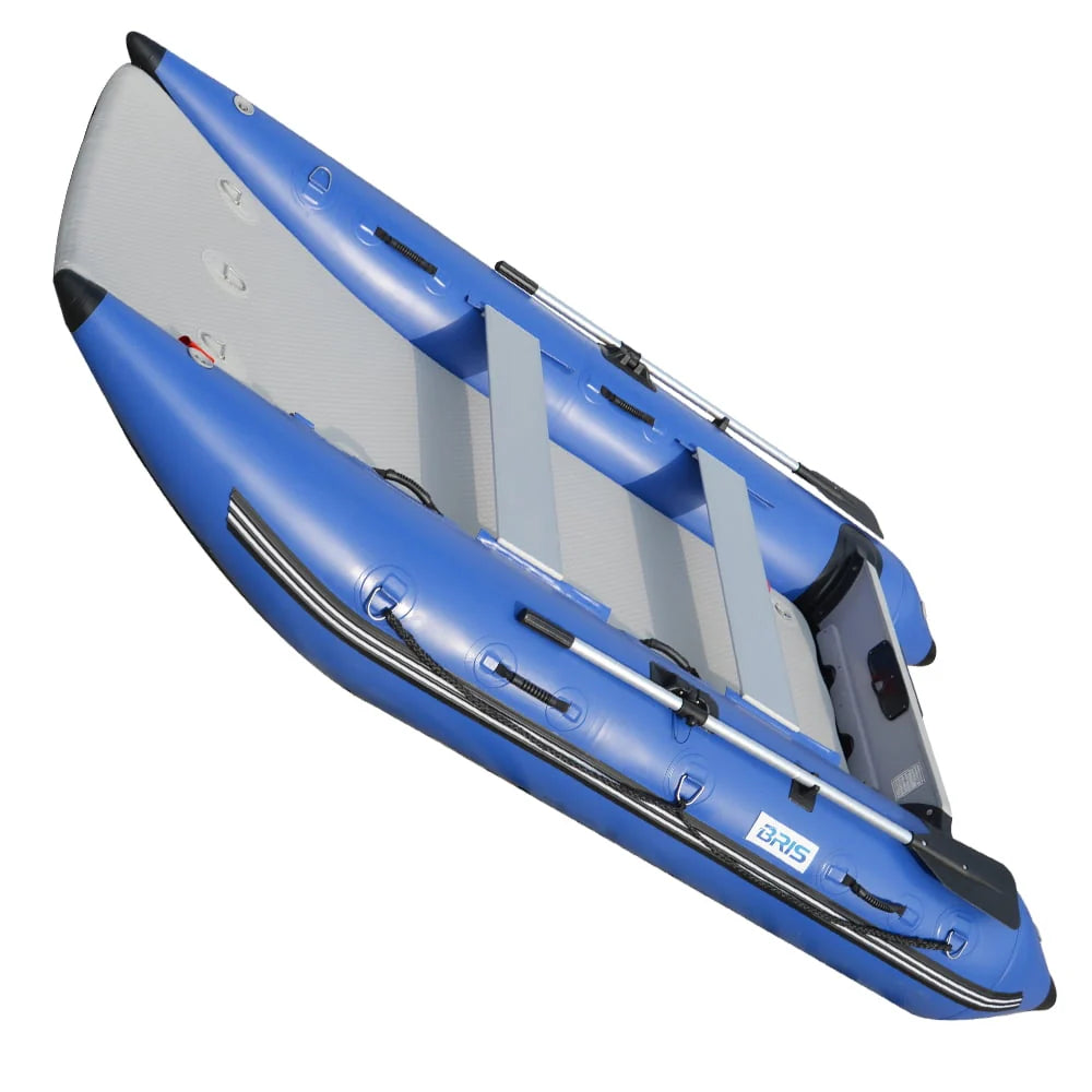 11 ft Inflatable Catamaran Boat Blue F166
