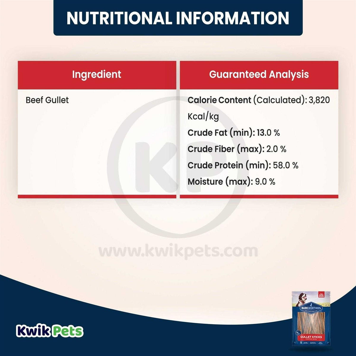 Beef Gullet Sticks F83613