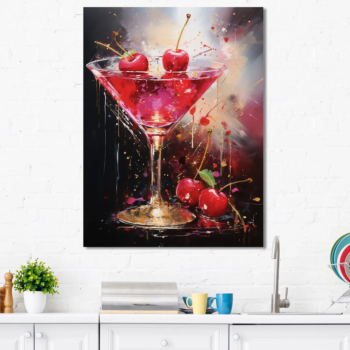 Cocktails Canvas Wall Art K92924
