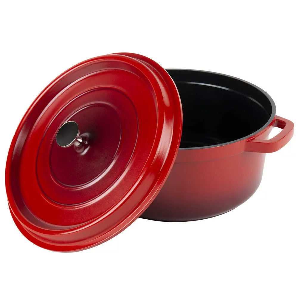 Cast Aluminum Dutch Oven 6.5 Quart Red B9628