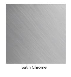 6-Inch Perimeter Frosted Lens with Clear Center, Satin Chrome Trim W4330