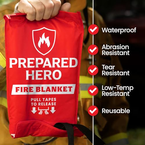 40" x 40" Fiberglass Fire Blanket D8429