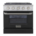 30 in. Natural Gas Range with Black Door T266